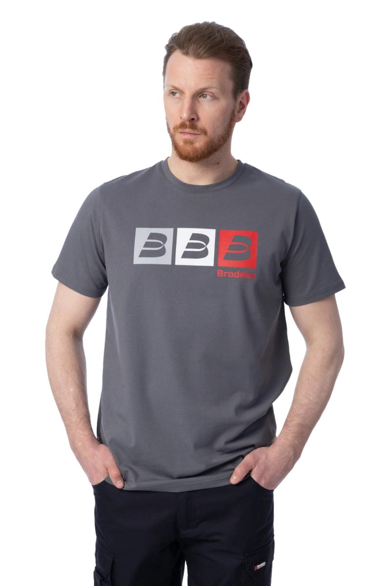 Футболка Brodeks KS705, серый