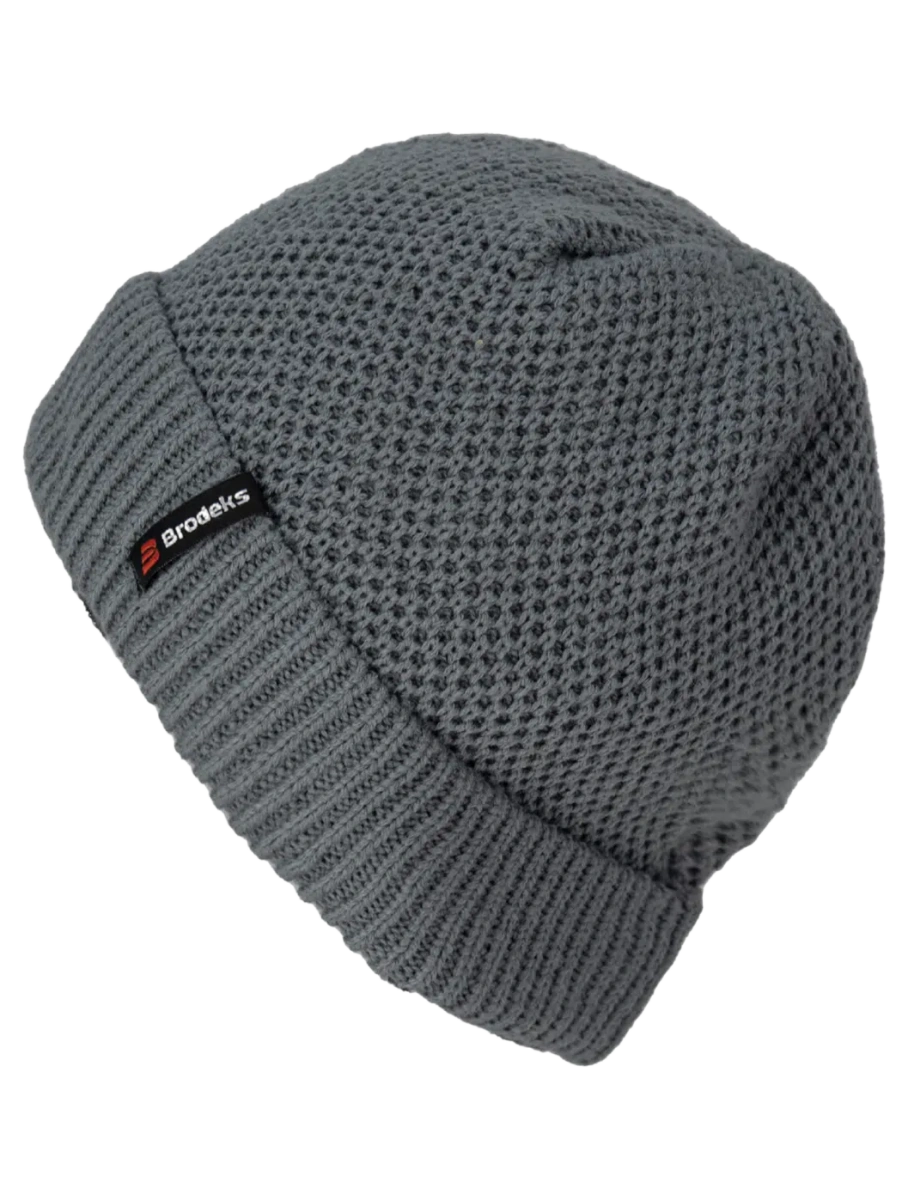 Шапка Brodeks Regular Fleece Warming серый