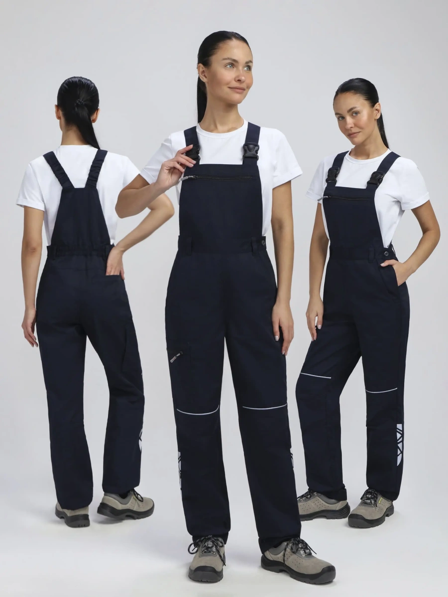 Полукомбинезон женский ProfLineSpecialist (тк.Смесовая,240), т.синий/васильковый