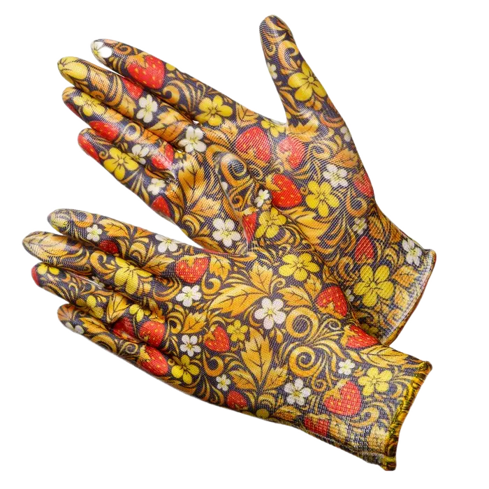 Перчатки садовые Gward BERRY нейлоновые с нитриловым покрытием