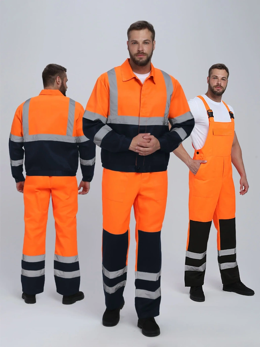 Костюм сигнальный Ярксион-2 СОП (тк.Смесовая,210) п/к, оранжевый/т.синий