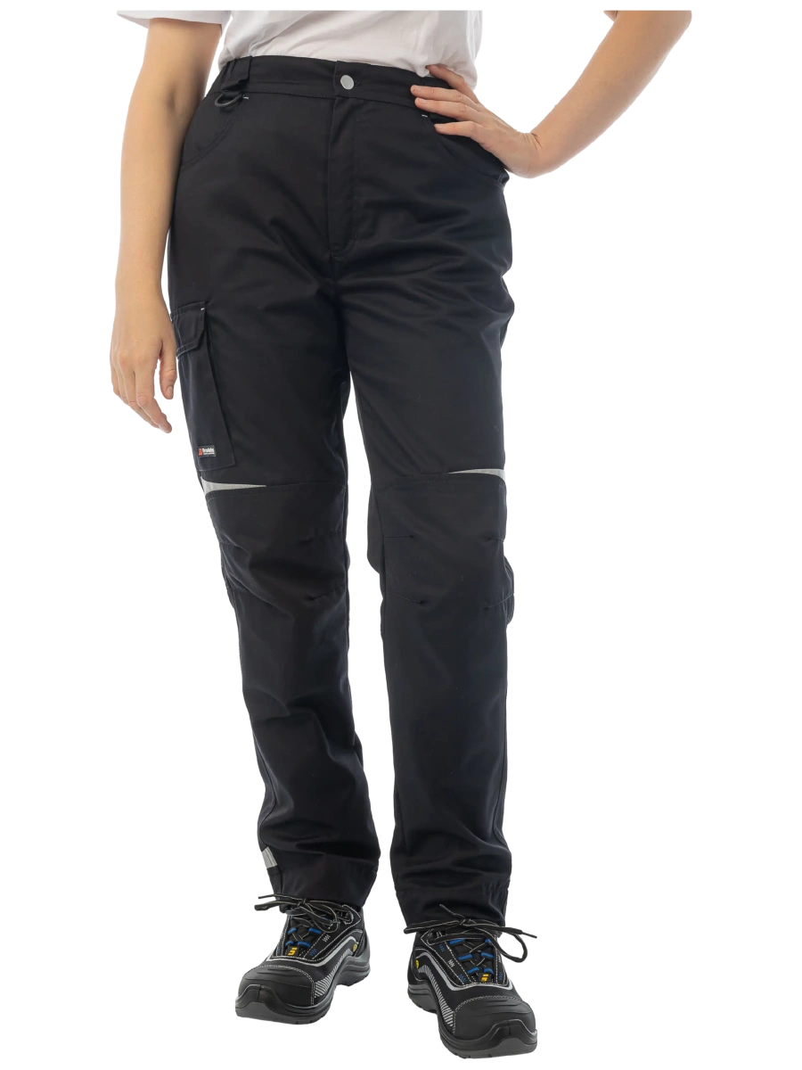 Женские летние брюки Brodeks KS 328, черный Женские летние брюки Brodeks KS 328, черный