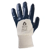 Защитные трикотажные промышленные перчатки с нитриловым покрытием на 3/4 Защитные трикотажные промышленные перчатки с нитриловым покрытием на 3/4