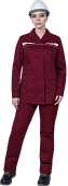 Костюм ОПЕРАТОР летний, бордо, женский (Куртка+брюки)