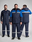 Костюм зимний Баррик-2 СОП (тк.Таслан,135) п/к, т.синий/васильковый