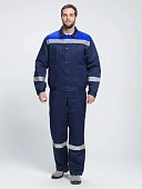 Костюм Лигор-2 СОП (тк.Смесовая,210) п/к, т.синий/васильковый