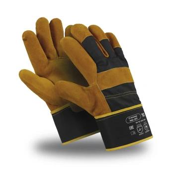 perchatki_stalker_mg_291_spilkovye_kombinirovannye_kraga_cvet_korichnevo_sinij