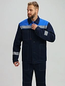 Костюм Лигор-2 СОП (тк.Саржа,250) п/к, т.синий/васильковый