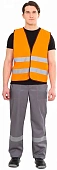 Жилет сигнальный Неон (тк.Полиэфир,120), оранжевый Жилет сигнальный Неон (тк.Полиэфир,120), оранжевый