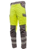 Мультизащитные брюки Brodeks MS38-61, желтый/серый  