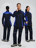 Костюм женский ProfLineSpecialist-1 (тк.Смесовая,240) брюки, т.синий/васильковый