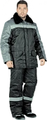 Куртка РЕГИОН зимняя, черный-серый