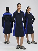Халат женский ProfLineSpecialist (тк.Смесовая,240), т.синий/васильковый