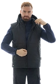 Утепленный жилет Brodeks KW 112, черный Утепленный жилет Brodeks KW 112, черный
