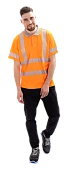 Рубашка ПОЛО(СП-3), Со - 2-й класс защиты, флуоресцентный оранжевый