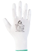 Защитные промышленные перчатки из полиэфирной пряжи c полиуретановым покрытием (белые) Защитные промышленные перчатки из полиэфирной пряжи c полиуретановым покрытием (белые)