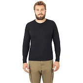 Футболка длинный рукав черная 160 г/м2 