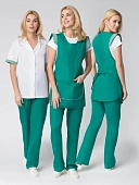 Костюм женский Надежда (тк.ТиСи), зеленый/белый