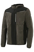 Куртка ЮНИОНВОРКВЕАР (UNIONWORKWEAR) Нитид флис т.серая/черная