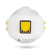 Полумаска противоаэрозольная с клапаном, трехпанельная