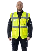 Сигнальный жилет Brodeks KM122, желтый Сигнальный жилет Brodeks KM122, желтый