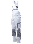 Полукомбинезон Brodeks KS402, белый/серый 