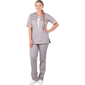 Костюм САНДРА, серый-св.розовый