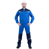 Костюм КМ-10 ЛЮКС летний, василек-т.синий (Куртка+полукомбинезон)