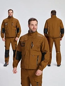 Куртка ProfLineSpecialist (тк.РипСтоп,240), коричневый/черный