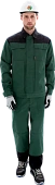 Костюм ТЕХНИК 2 летний, т/зеленый-черный (Куртка, полукомбинезон)