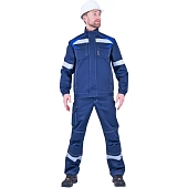 Костюм СТАРАТЕЛЬ летний, синий-василек (Куртка+брюки)