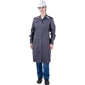 Халат ТУРБО SAFETY летний, серый-т.серый, женский