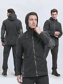 Куртка с капюшоном Кэмп (тк.Флис), т.серый