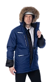 Зимняя куртка-парка Brodeks KW215 , синий  Зимняя куртка-парка Brodeks KW215 , синий