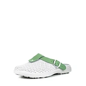 Сабо женские нат.кожа Комфорт ПВХ, белый/зеленый Сабо женские нат.кожа Комфорт ПВХ, белый/зеленый