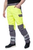 Мультизащитные брюки Brodeks MS38-61, желтый/серый  