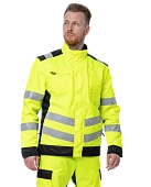 Сигнальная куртка Brodeks KS225, желтый/черный  Сигнальная куртка Brodeks KS225, желтый/черный