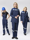 Костюм женский Веснис-2 СОП К. (тк.Смесовая,210) п/к, т.синий/васильковый