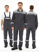 Костюм Липецк-2 СОП CH (тк.Смесовая,280) п/к, т.серый/св.серый