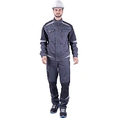 Куртка ТУРБО SAFETY летняя, серый-т.серый