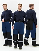 Брюки зимние ProfLineSpecialist (тк.Мембрана,180), т.синий/черный