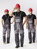 Полукомбинезон Лидер IMP (тк.Смесовая,240), т.серый/св.серый