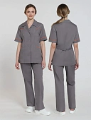 Костюм женский Магнэль (тк.Смесовая,120), т.серый/оранжевый