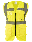 Сигнальный жилет Brodeks KM122, желтый