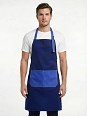 Фартук с грудкой Модеринт (тк.Смесовая,210), т.синий/васильковый