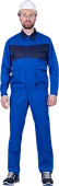 Костюм СПЕЦИАЛИСТ-1 летний, василёк-т/синий (Куртка+брюки)