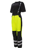 Зимние женские сигнальные брюки Brodeks KW330, желтый/черный 