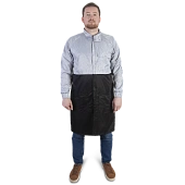 Защитный халат Carbo-Lab с антистатическими свойствами (серо-черный)