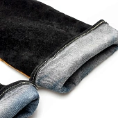 Перчатки (краги) спилковые термозащитные ProfLineLeader, черный