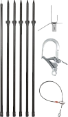 Комплект ИНСТАЛ-3 (vpro 0273) штанга + шип + карабин инсталляционный + C10E